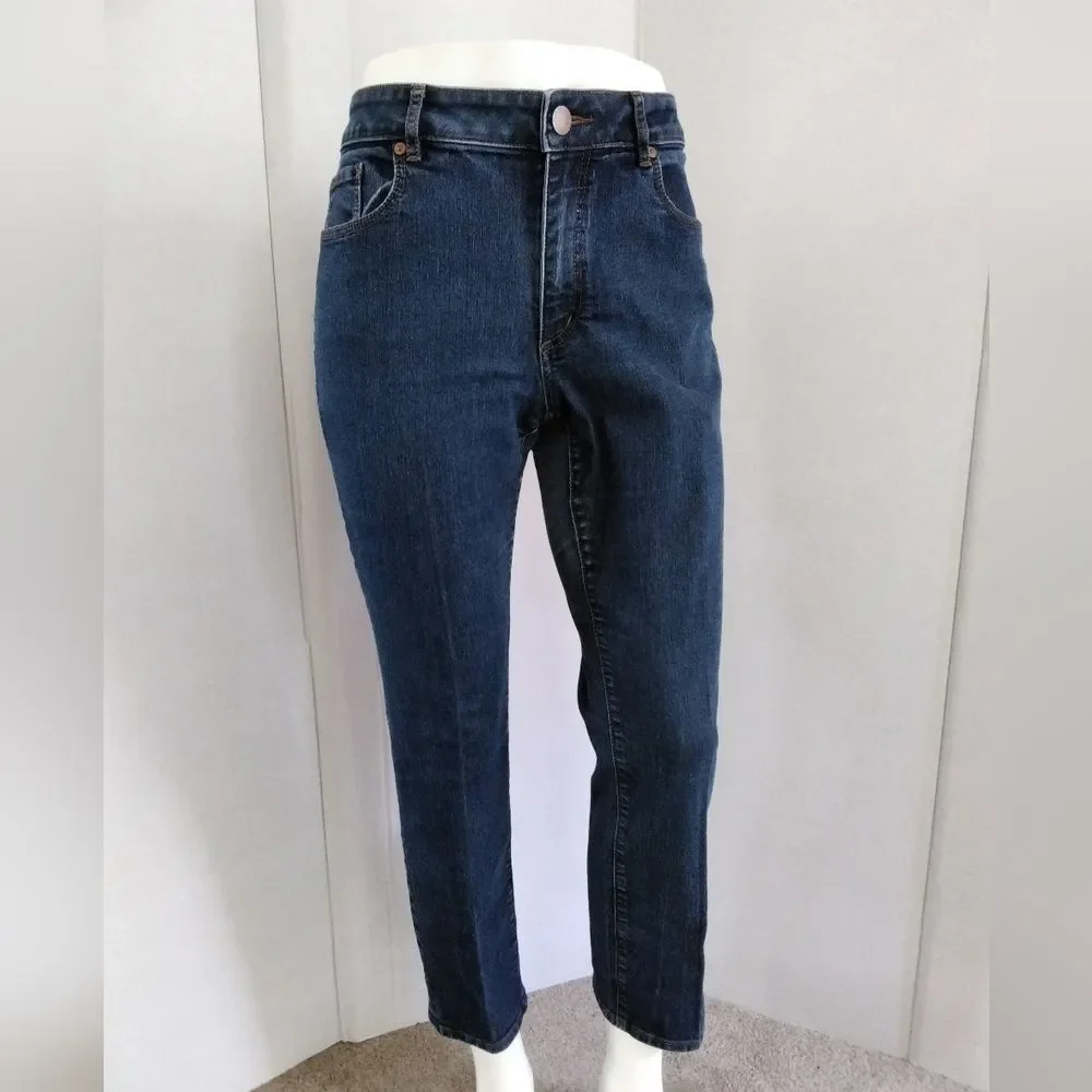 Ann Taylor LOFT Curvy Skinny Ankle Jeans Sz 31/12
